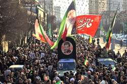 جانباز شهید مدافع امنیت «مهدی ظریف» در مشهد تشییع شد.
