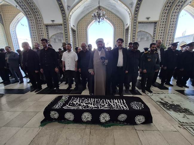 تشییع پیکر مادر شهیدان «مجید و حمیدرضا مختارزاده تبریزی»
