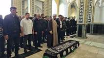 تشییع پیکر مطهر مادر شهیدان «مجید و حمیدرضا مختارزاده تبریزی»